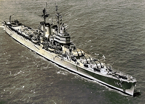 USS Roanoke CL-145 early 1950s